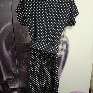 Milanzo Black and White Polka Dot Dress.